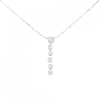 K18WG ダイヤモンド ネックレス 0.32CT
