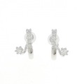 K14WG ダイヤモンド イヤリング 0.40CT