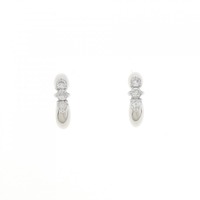 K18WG ダイヤモンド ピアス 0.130CT