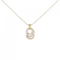 K18YG/PT ダイヤモンド ネックレス