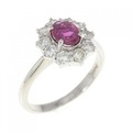 PT ルビー リング 0.56CT