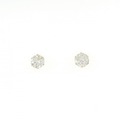 K18YG ソリティア ダイヤモンド ピアス 0.75CT