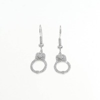 750WG ダイヤモンド ピアス 0.50CT