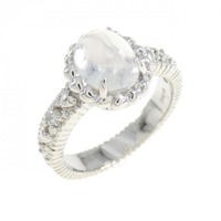 K18WG ムーンストーン リング