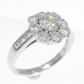 PT フラワー ダイヤモンド リング 0.701CT