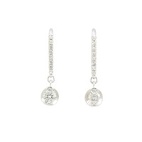 K18WG ダイヤモンド ピアス 0.286CT