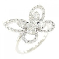 グラフ オープンワーク バタフライモチーフ リング