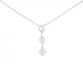 PT スリーストーン ダイヤモンド ネックレス 0.702CT