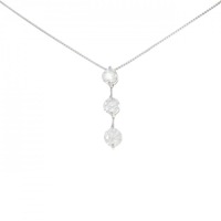 PT スリーストーン ダイヤモンド ネックレス 0.702CT