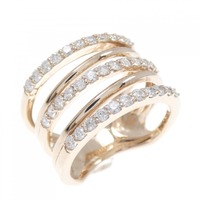 K18PG ダイヤモンド リング 0.70CT