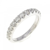 K18WG ハーフエタニティ リング 0.52CT