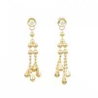 K18YG ダイヤモンド ピアス 0.10CT