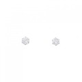 PT ソリティア ダイヤモンド ピアス 0.3CT