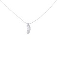 K14WG ダイヤモンド ネックレス 0.03CT