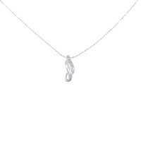 K14WG ダイヤモンド ネックレス 0.03CT