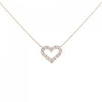 K18PG ハート ダイヤモンド ネックレス 0.50CT