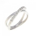 K18WG ダイヤモンド リング 0.11CT