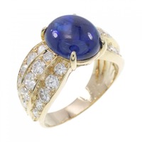 K18YG サファイヤ リング 4.25CT