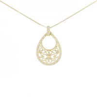 K18YG ダイヤモンド ネックレス 0.20CT