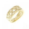 K18YG ダイヤモンド ピンキー リング 0.10CT