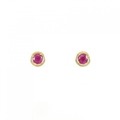 K18YG ルビー ピアス