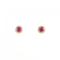 K18YG ルビー ピアス