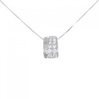 PT/K18WG ダイヤモンド ネックレス 0.65CT