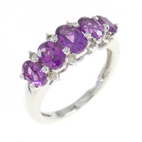 K18WG ガーネット リング 1.80CT