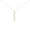【リメイク】K18YG ダイヤモンド ネックレス 0.15CT