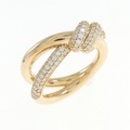 ティファニー ダブルロウ リング 0.30CT