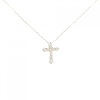 【リメイク】K18YG クロス ダイヤモンド ネックレス 0.20CT