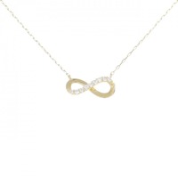 【リメイク】K18YG ダイヤモンド ネックレス 0.10CT