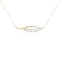 【リメイク】K18YG ダイヤモンド ネックレス 0.20CT