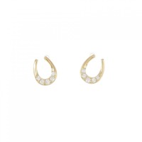 【リメイク】K18YG ダイヤモンド ピアス 0.12CT