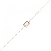 【新品】K18PG ダイヤモンド ブレスレット 0.09CT