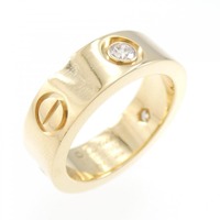 カルティエ ラブ ハーフダイヤ リング