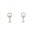 K18WG ダイヤモンド ピアス 0.24CT