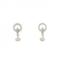 K18WG ダイヤモンド ピアス 0.24CT