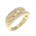 K18YG ダイヤモンド リング 0.66CT
