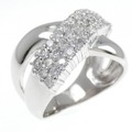 PT パヴェ ダイヤモンド リング 0.87CT