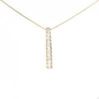 K18YG ダイヤモンド ネックレス 0.15CT