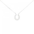 【リメイク】PT ホースシュー ダイヤモンド ネックレス 0.25CT