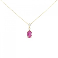 【新品】K18YG ルビー ネックレス 0.55CT