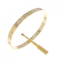 カルティエ ラブブレスレット ハーフダイヤ 4P