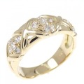 K18YG ダイヤモンド リング 0.31CT