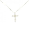 【リメイク】K18YG クロス ダイヤモンド ネックレス 0.25CT
