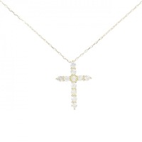 【リメイク】K18YG クロス ダイヤモンド ネックレス 0.25CT