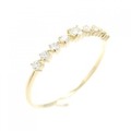 【リメイク】K18YG ダイヤモンド リング 0.15CT