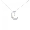 K18WG ダイヤモンド ネックレス 0.46CT