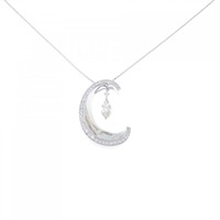 K18WG ダイヤモンド ネックレス 0.46CT